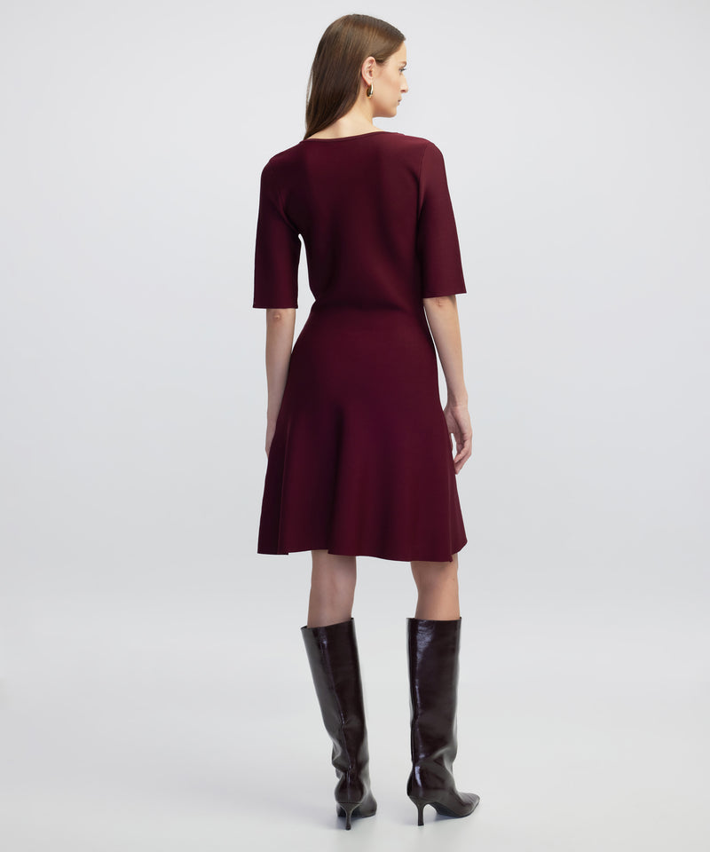 Ipekyol A-Line Knit Dress Bordoux