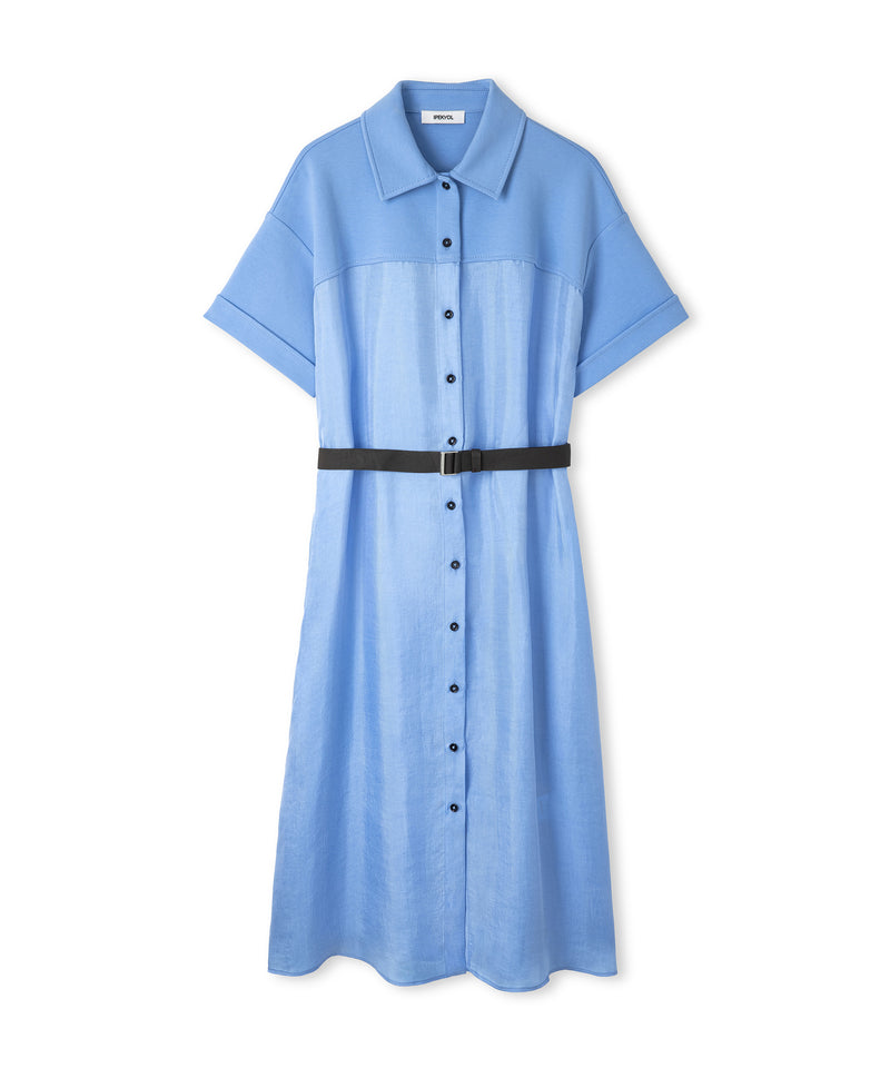 Ipekyol Belted Shirt Dress Blue
