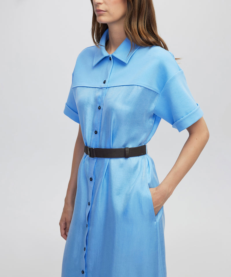 Ipekyol Belted Shirt Dress Blue