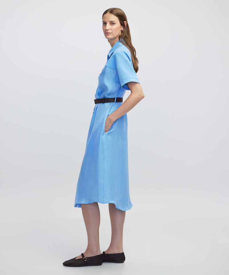 Ipekyol Belted Shirt Dress Blue