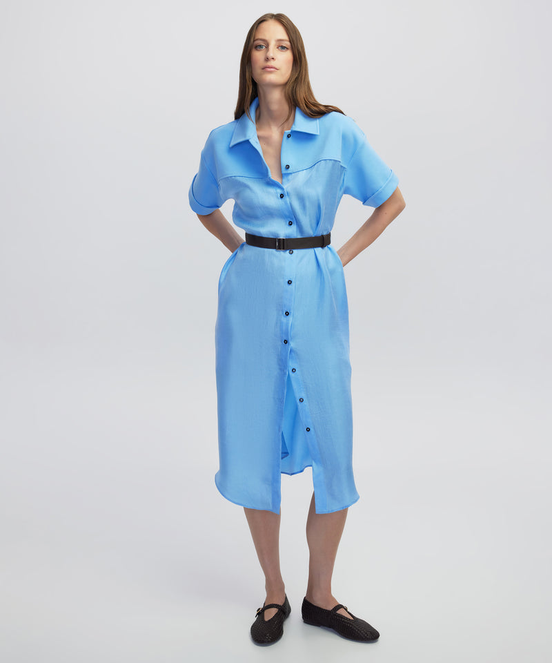 Ipekyol Belted Shirt Dress Blue
