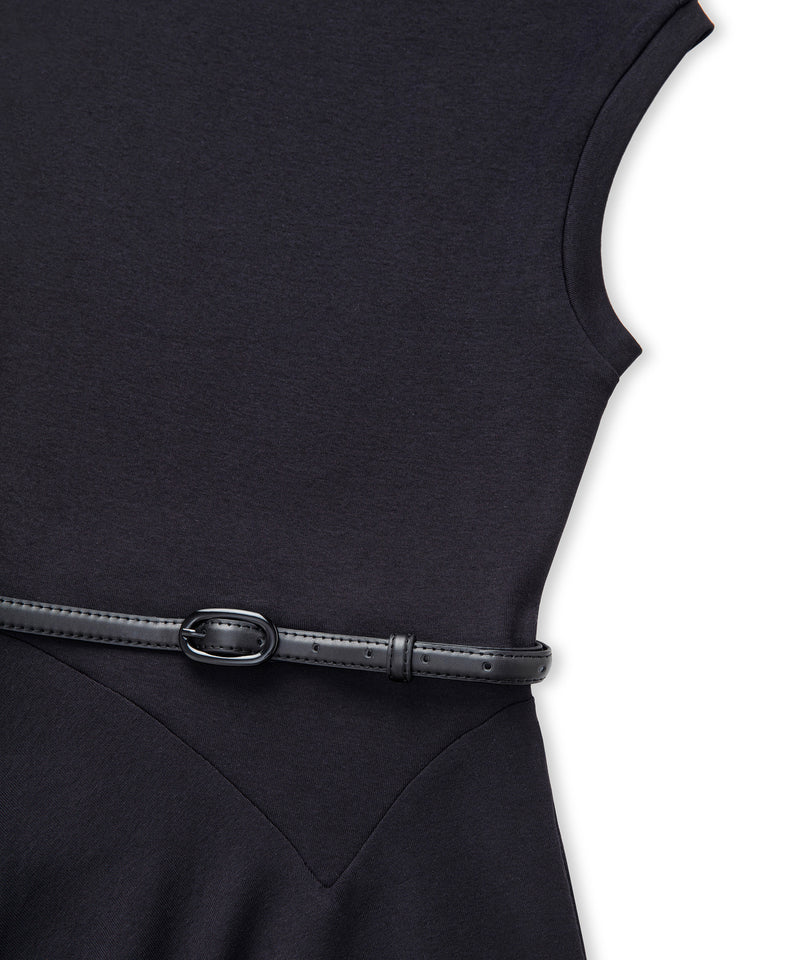 Ipekyol Belted Asymmetric Dress Black