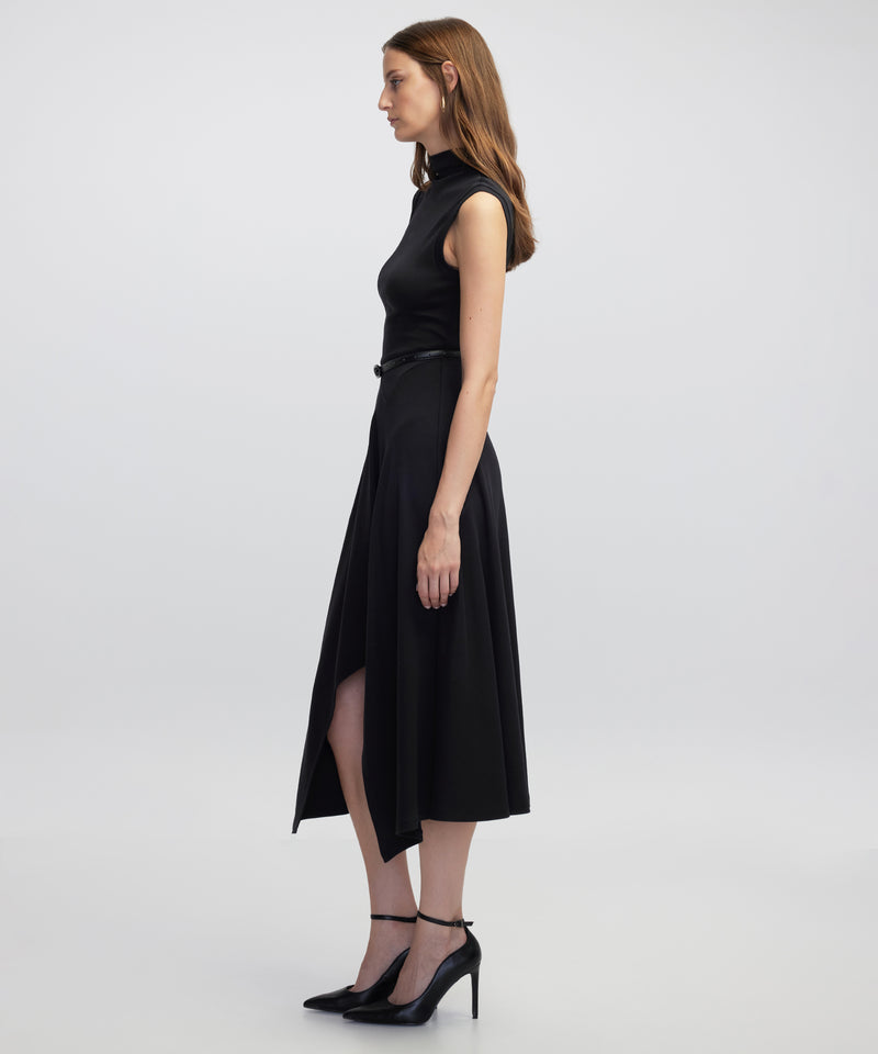 Ipekyol Belted Asymmetric Dress Black
