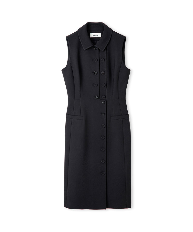 Ipekyol Asymmetric Midi Dress Black