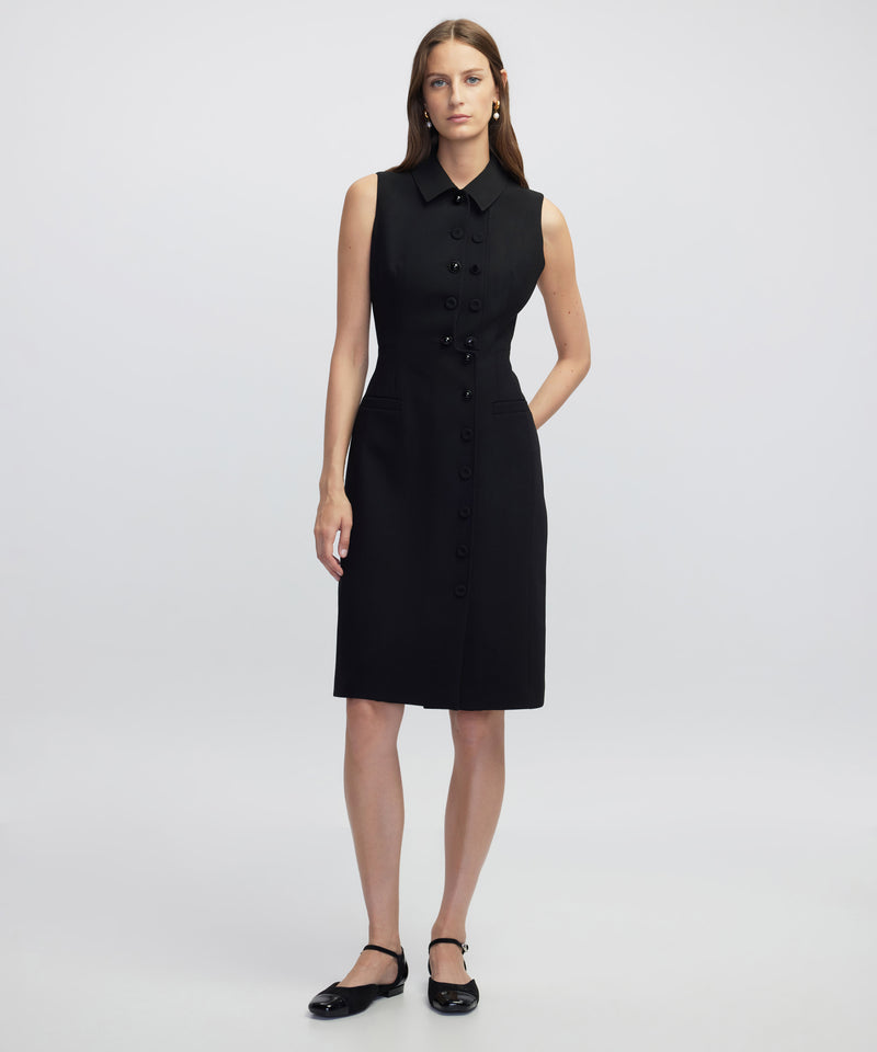 Ipekyol Asymmetric Midi Dress Black
