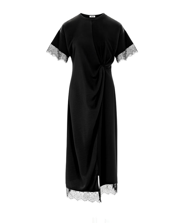 Ipekyol Lace-Trimmed Dress Black