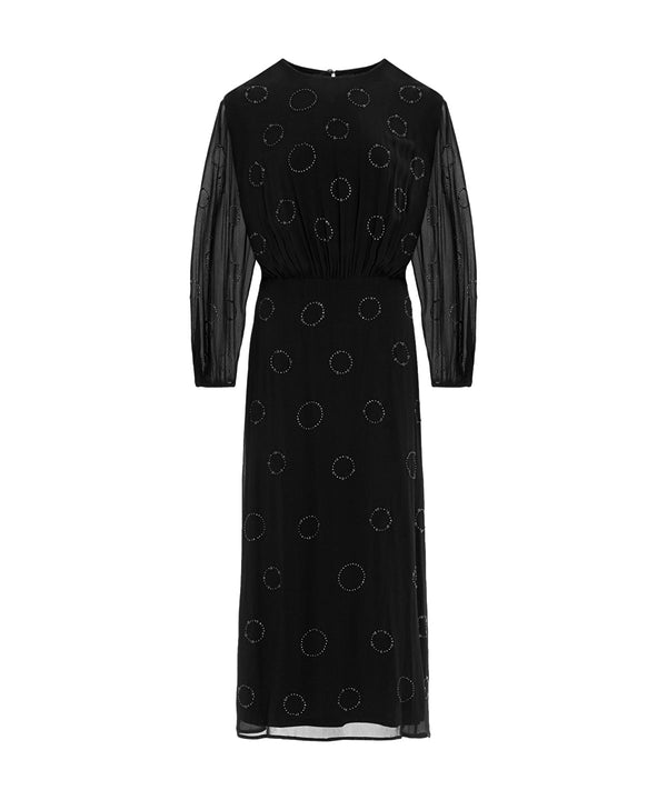 Ipekyol Embellished Chiffon Dress Black