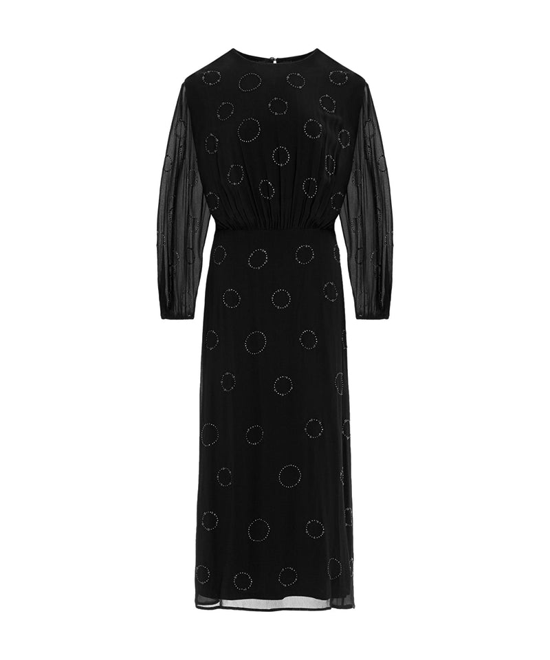 Ipekyol Embellished Chiffon Dress Black