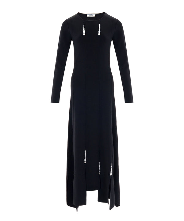 Ipekyol Embellished Knit Dress Black