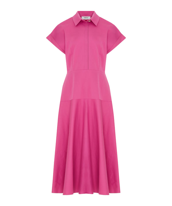 Ipekyol Buttoned A-Line Shirt Dress Fuchsia