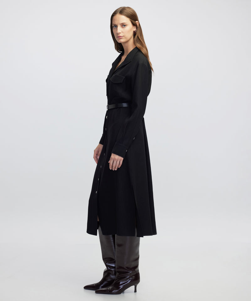 Ipekyol Belted Shirt Dress Black