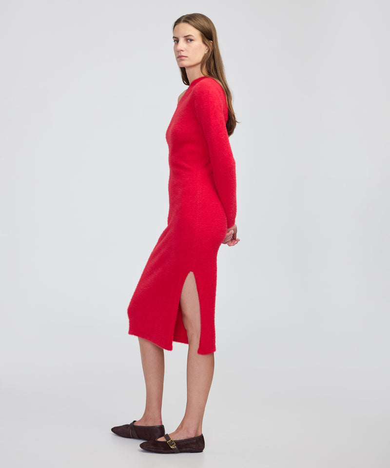 Ipekyol Boat-Neck Knit Dress Red