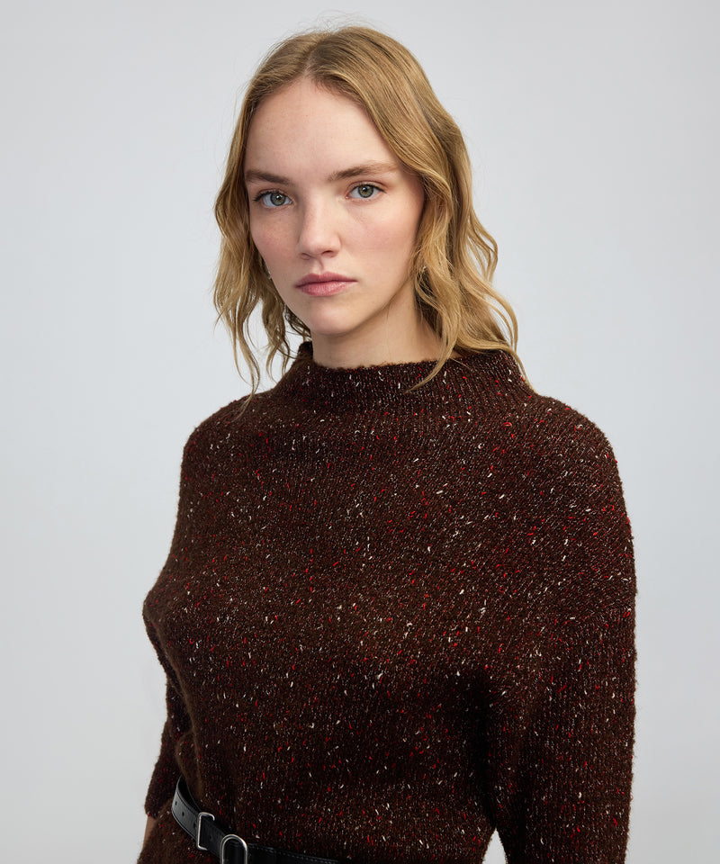 Ipekyol Belted Knit Dress Brown