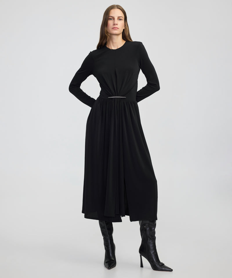 Ipekyol Gathered Jersey Dress Black