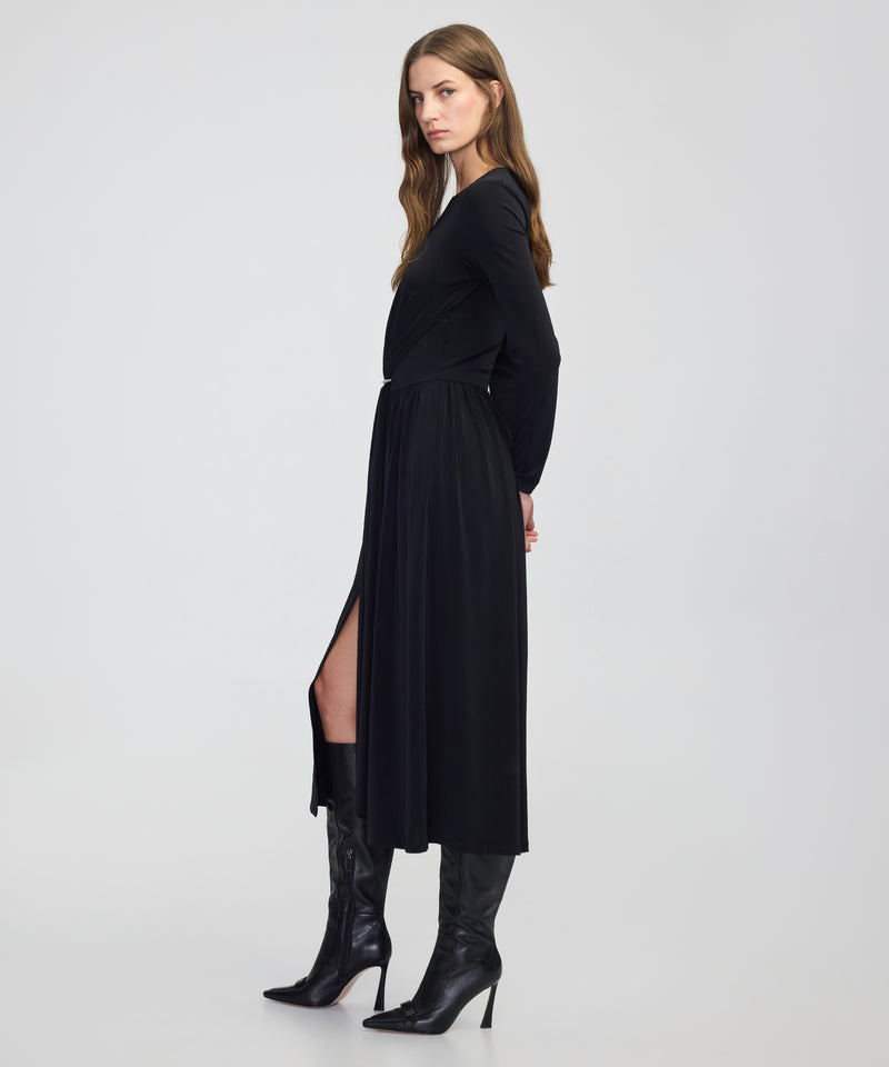 Ipekyol Gathered Jersey Dress Black