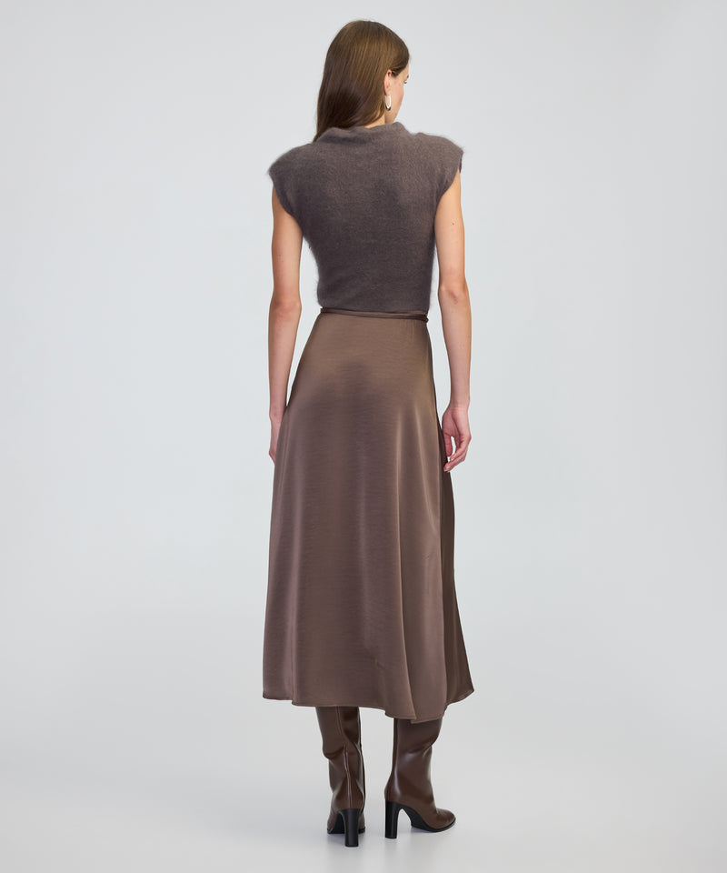 Ipekyol Belted Combination Dress Mink