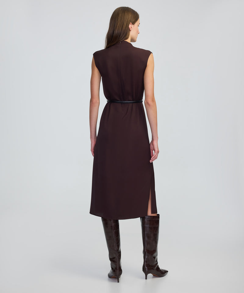 Ipekyol Belted Midi Dress Brown