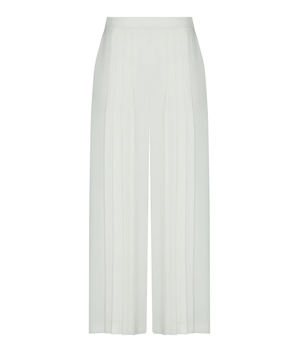 Ipekyol Pleated Wide-Leg Trousers Ecru