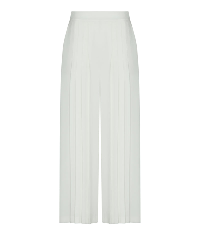 Ipekyol Pleated Wide-Leg Trousers Ecru