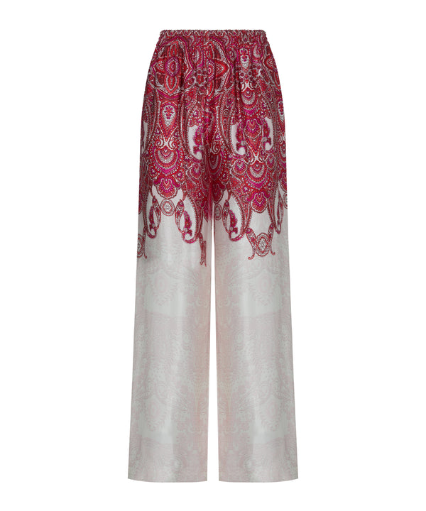 Ipekyol Printed Viscose Trousers Ecru