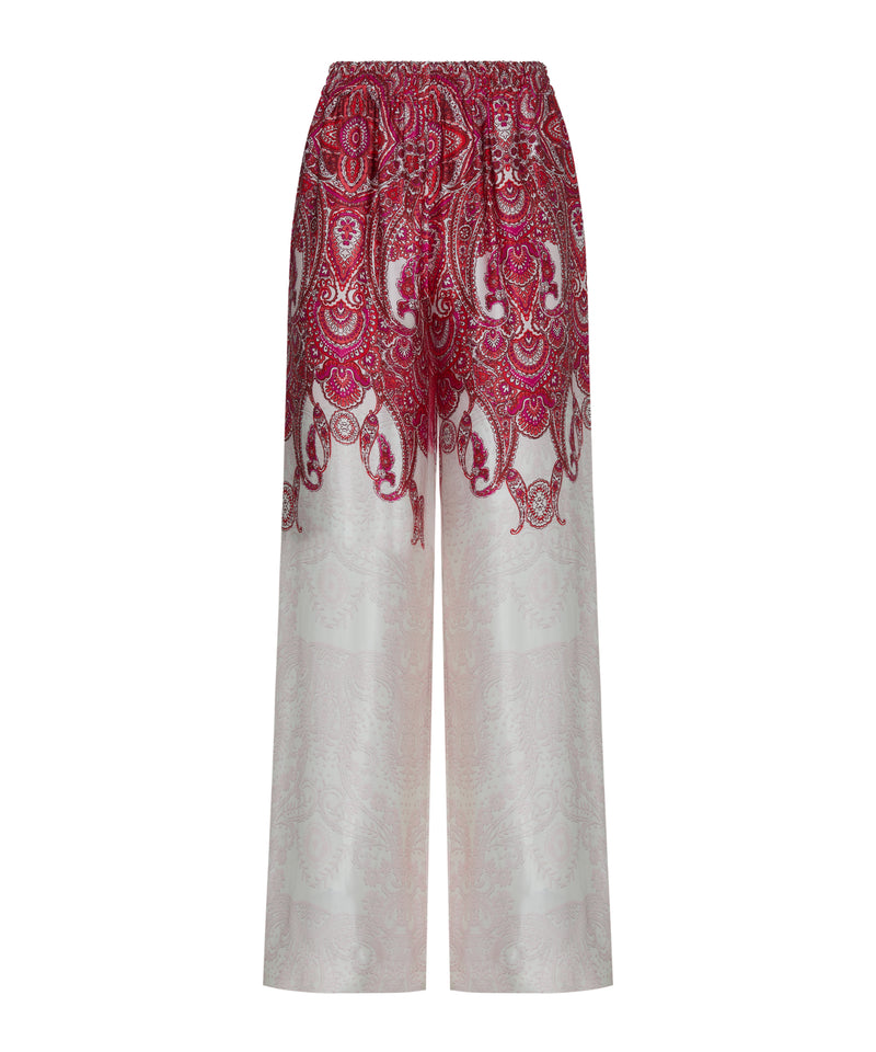 Ipekyol Printed Viscose Trousers Ecru