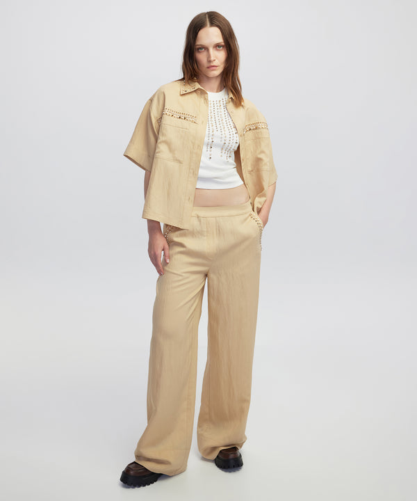 Ipekyol Embellished Trousers Natural