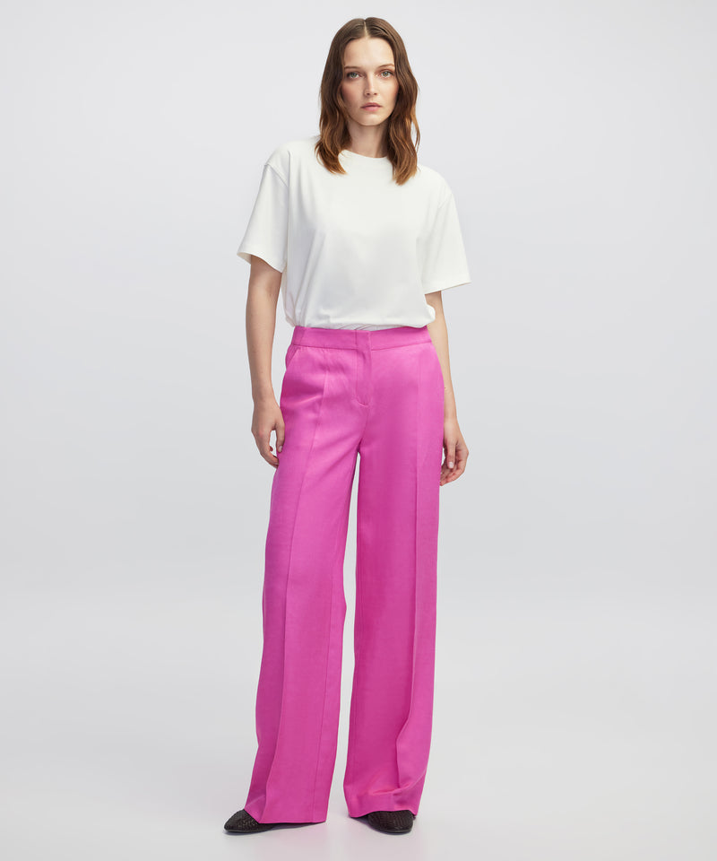 Ipekyol Wide-Leg Trousers Fuchsia