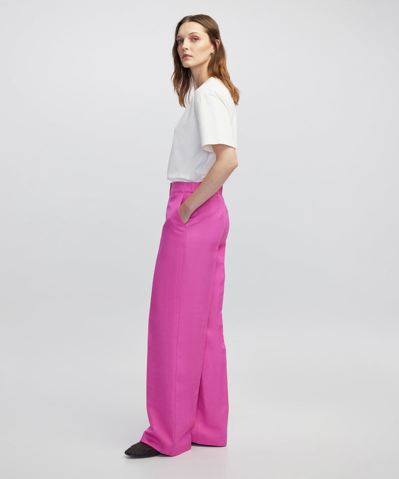 Ipekyol Wide-Leg Trousers Fuchsia