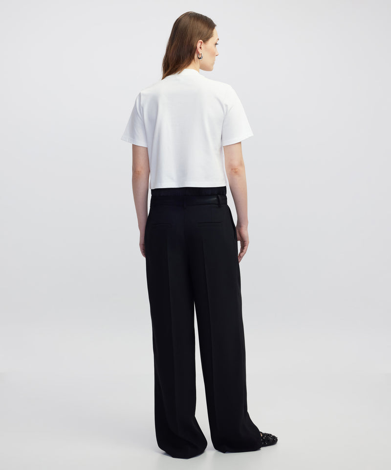 Ipekyol Double Waist Wide Leg Trousers Black