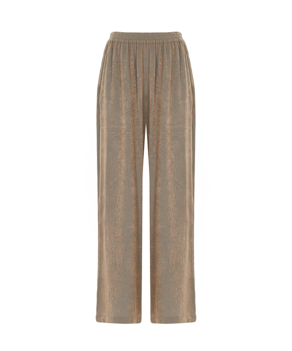 Ipekyol Textured Wide-Leg Trousers Natural
