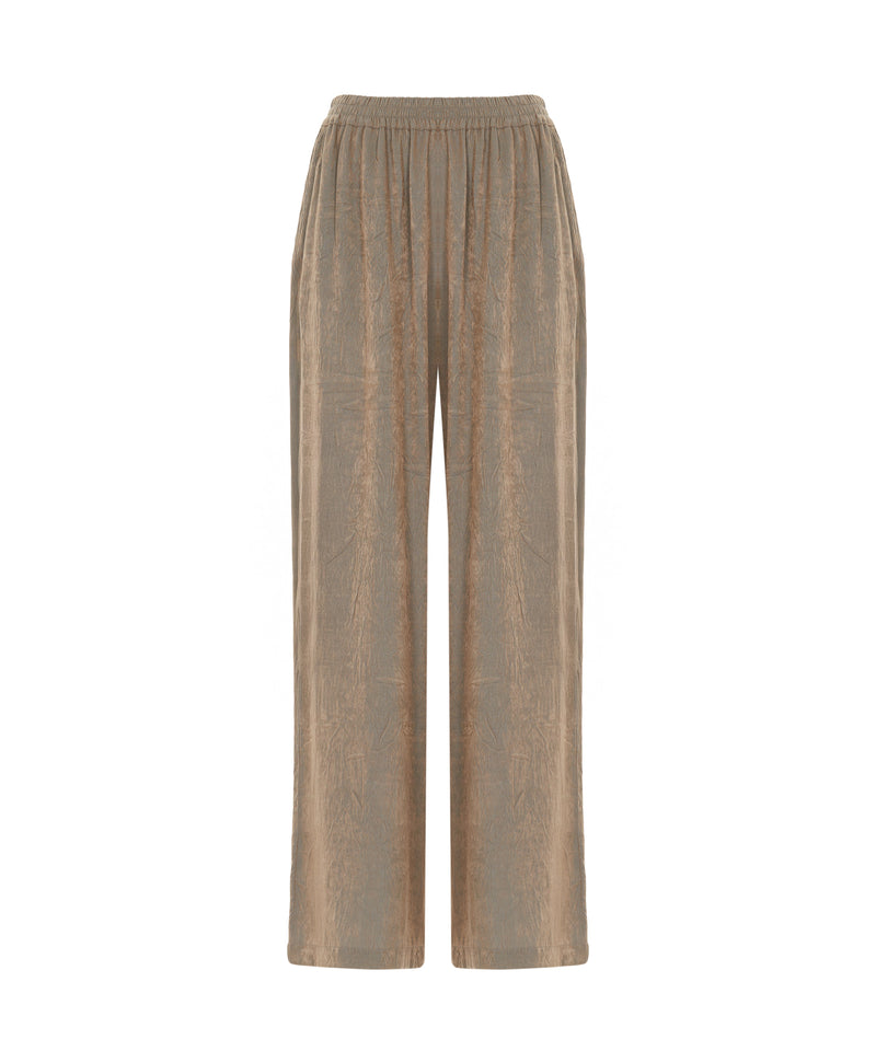 Ipekyol Textured Wide-Leg Trousers Natural