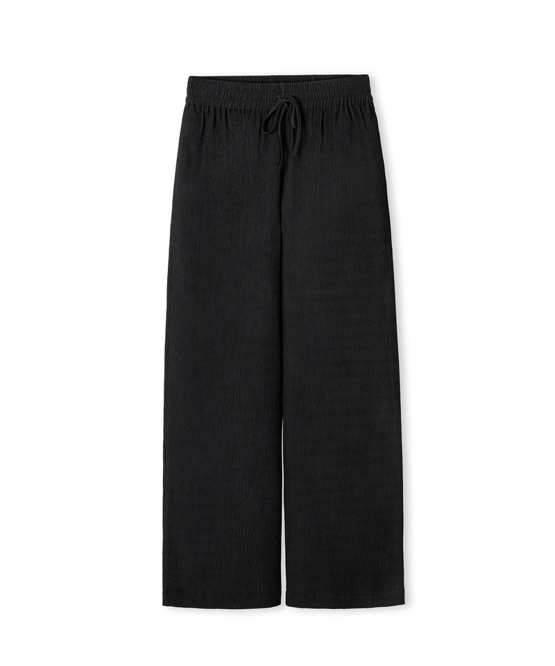 Ipekyol Elastic Waist Textured Trousers Black