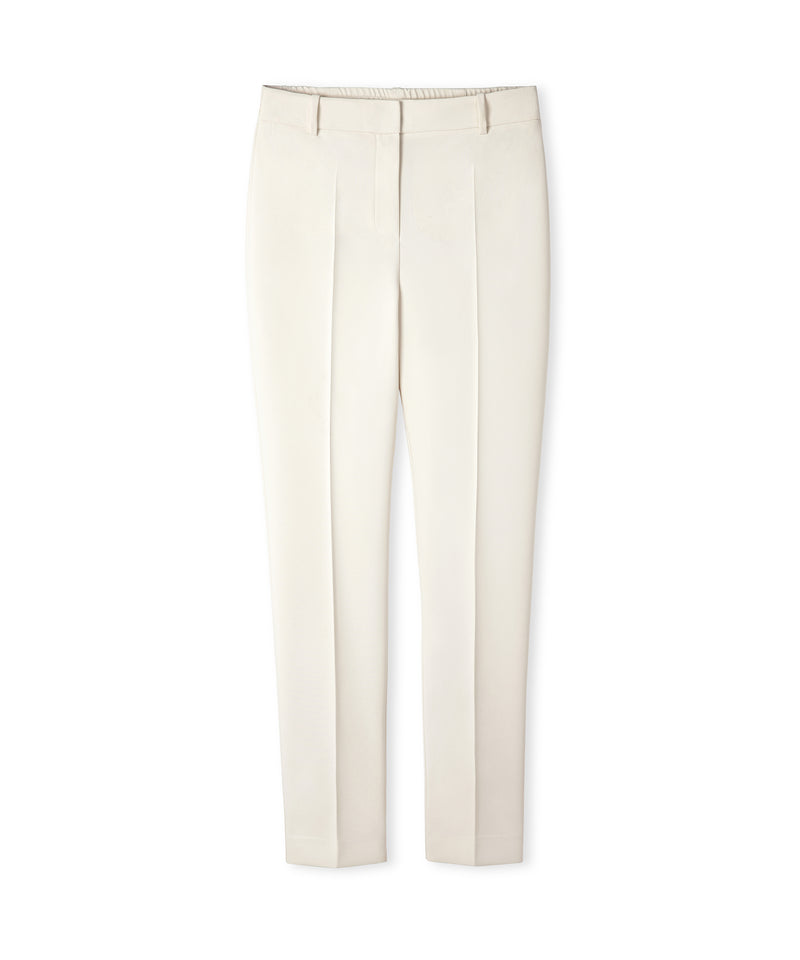 Ipekyol Elastic-Back Skinny Trousers Cream
