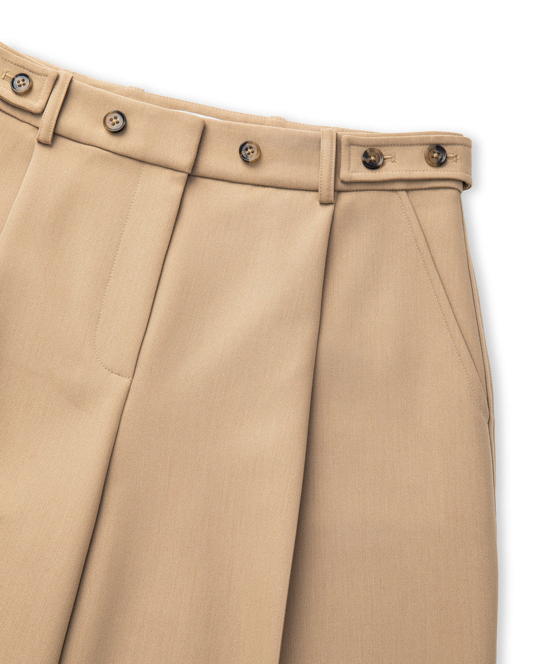 Ipekyol Buttoned Wide-Leg Trousers Camel