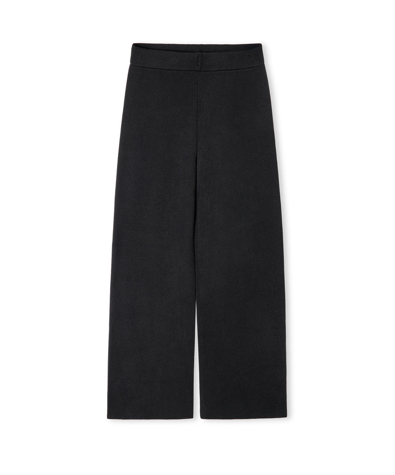 Ipekyol Wide Leg Fit Knit Trousers Black