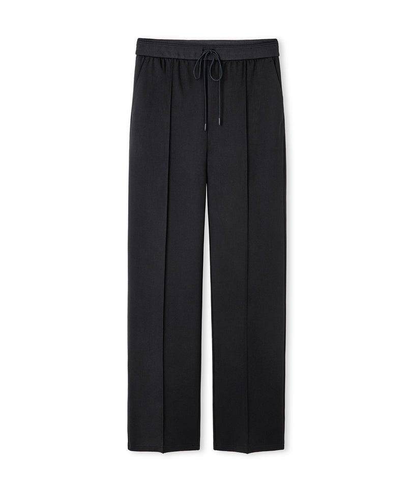 Ipekyol Mixed Wide-Leg Trousers Black