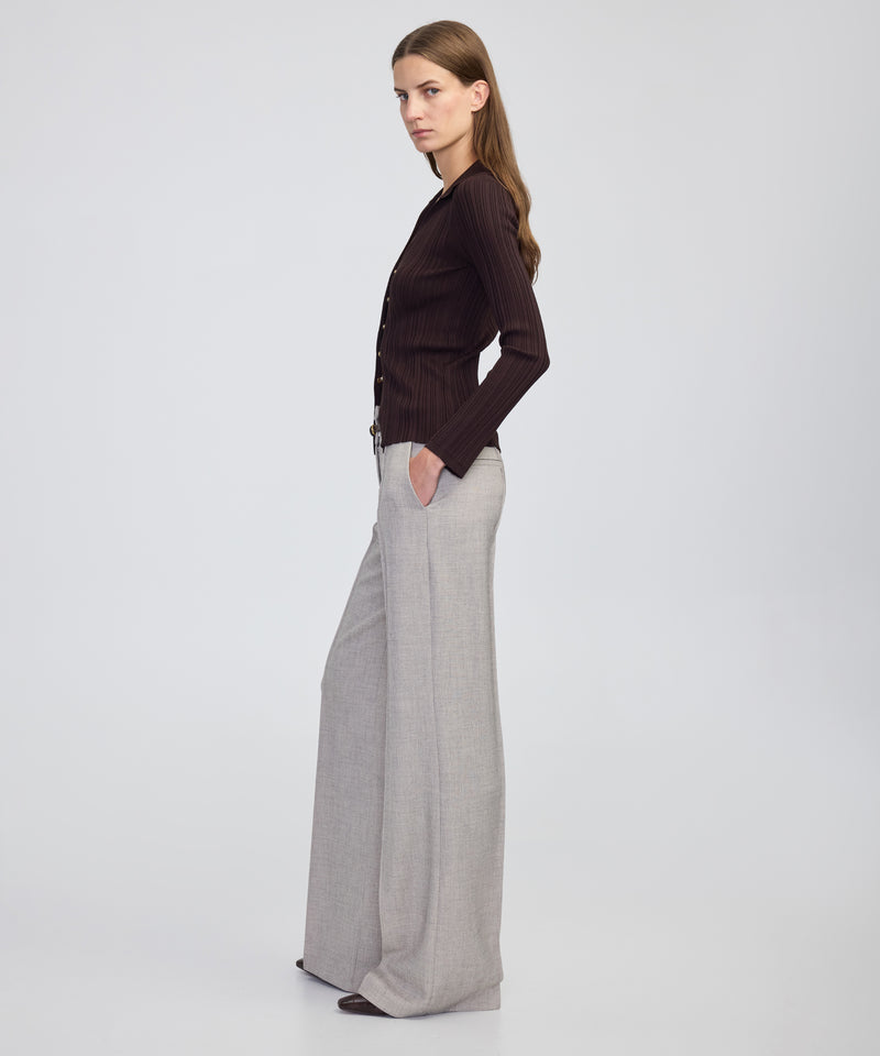 Ipekyol Belted Wide-Leg Trousers Light Beige