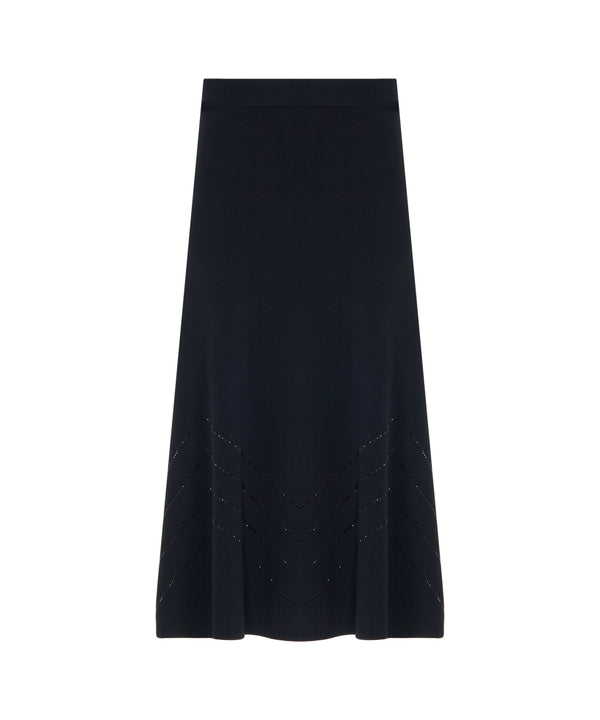 Ipekyol Rhinestone Knit Skirt Black