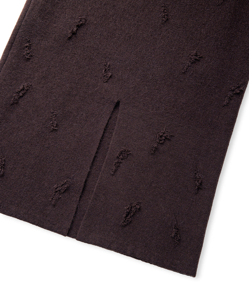 Ipekyol Distressed-Effect Midi Skirt Brown