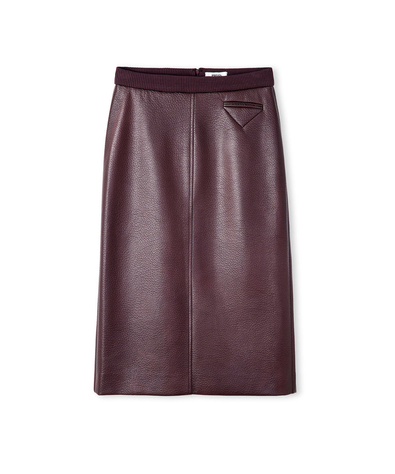Ipekyol Leather-Effect Skirt Bordoux
