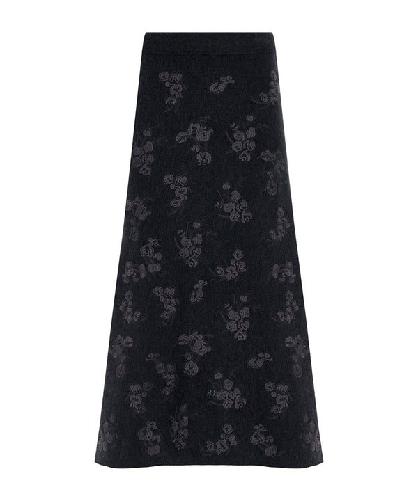 Ipekyol Sequin Knit Skirt  Anthracite