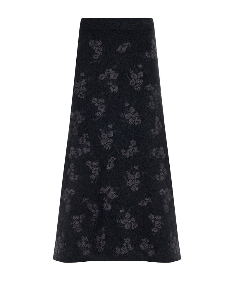 Ipekyol Sequin Knit Skirt  Anthracite