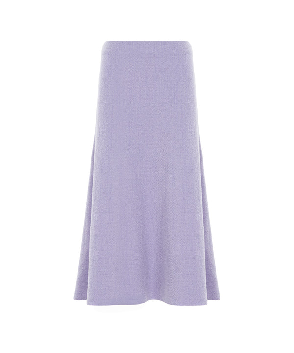 Ipekyol Textured Midi Skirt Lilac