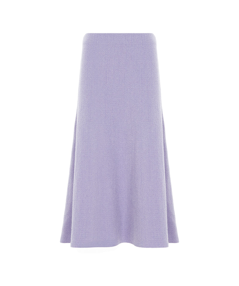 Ipekyol Textured Midi Skirt Lilac
