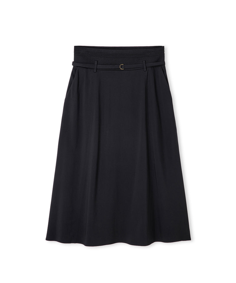 Ipekyol Belted Midi Skirt Black