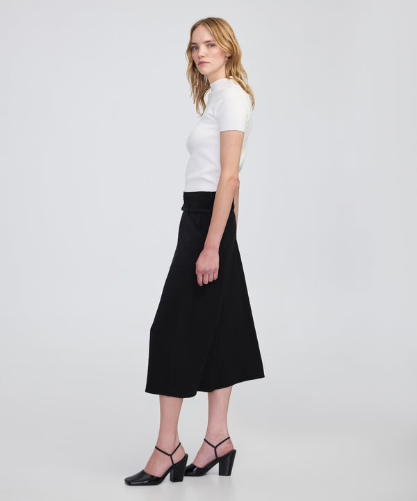 Ipekyol Belted Midi Skirt Black