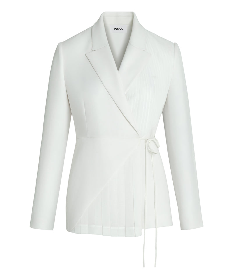 Ipekyol Double Breasted Belted Blazer  Ecru