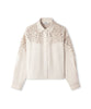 Ipekyol Embroidered Applique Jacket Cream