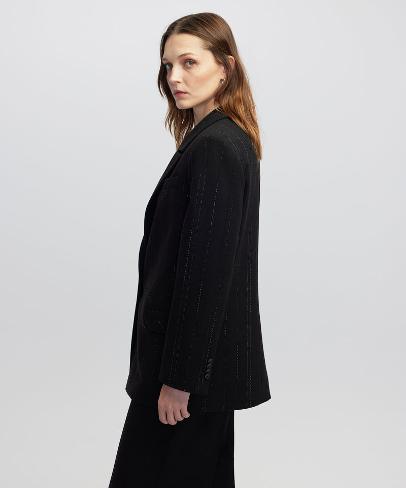 Ipekyol Rhinestone Blazer Black