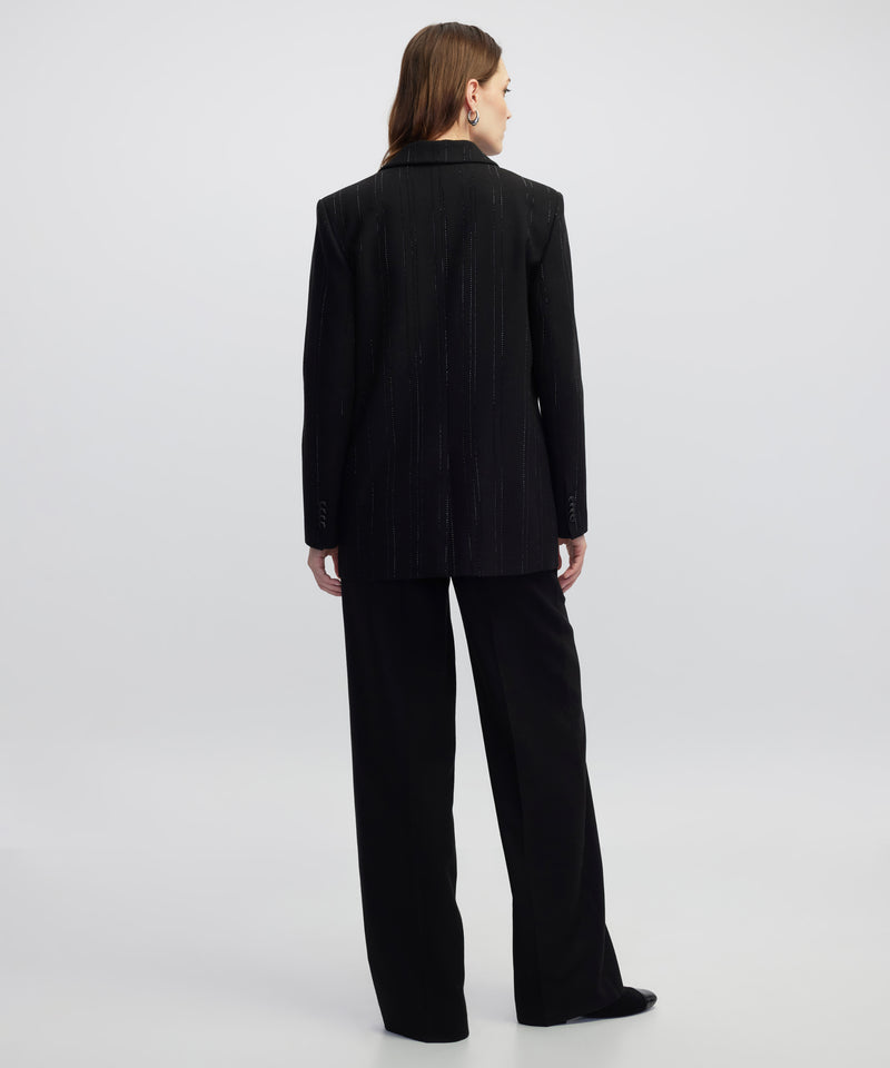 Ipekyol Rhinestone Blazer Black